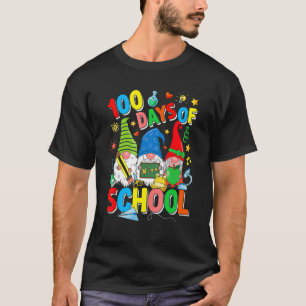 Camiseta Gnome 100 Dias De Professora Gnomos Da Escola Ki