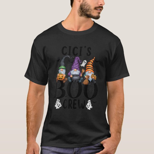 Camiseta Gnome Cici s Boo Crew para Avó Mamãe  (Frente)