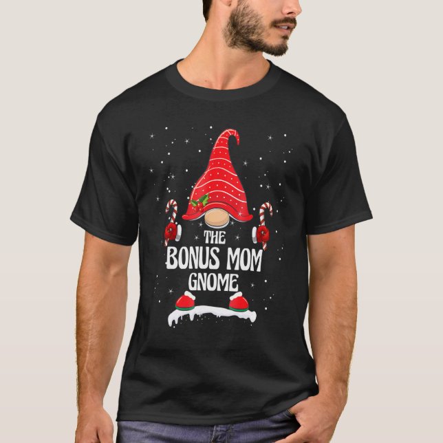 Camiseta Gnome da Mãe Bonus de Plaid de Búfalo Corresponden (Frente)