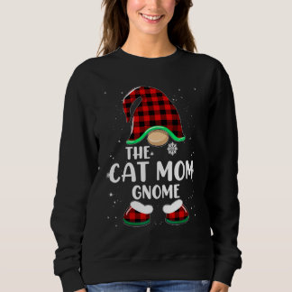 Camiseta Gnome da Mamãe de Gato Xadrez de Búfalo Família Co