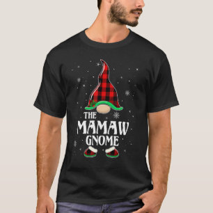 Camiseta Gnome da Vovó Xadrez de Búfalo Família Corresponde