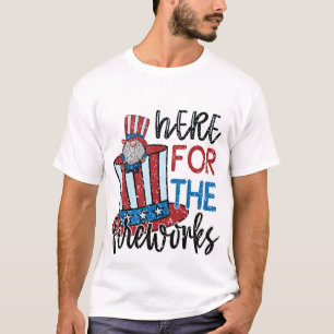 Camiseta Gnome de Fogos de Artifício Patrióticos d