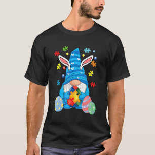 Camiseta Gnome Dia de Páscoa de Conscientização do Autismo