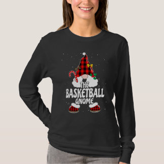 Camiseta Gnome do Basquete Xadrez de Búfalo Família Corresp
