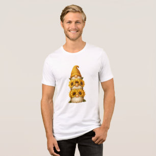 Camiseta Gnome do Girassol Sorrisos Escondidos Sob o Dourad