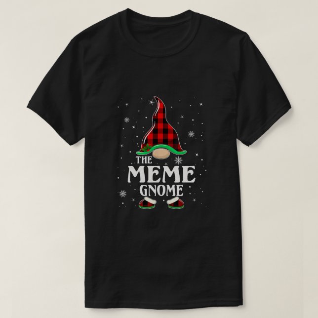 Camiseta Gnome do Meme de Xadrez de Búfalo Correspondente a (Frente do Design)