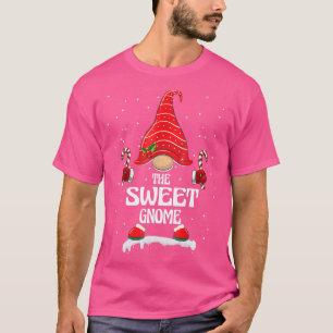 Camiseta Gnome Doce Xadrez Búfalo Família Correspondente Na