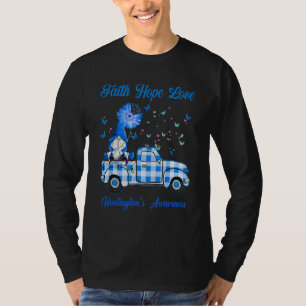 Camiseta Gnome Faith Hope ama a consciência de Huntington