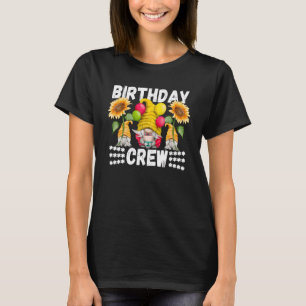 Camiseta Gnome Girassol Para Mulheres & Festa de Aniversári