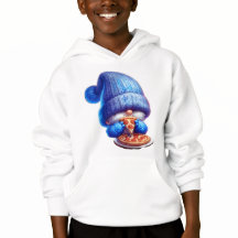 Gnome gostando de um delicioso Banquete de pizza