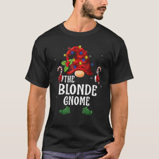 Camiseta Gnome Loiro Xadrez de Búfalo Correspondente Famíli