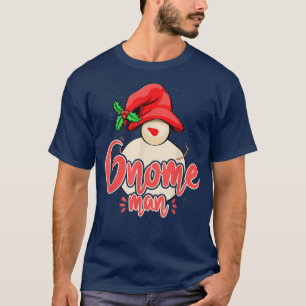 Camiseta Gnome Man Engraçado Feliz Celebração de Natal Mulh