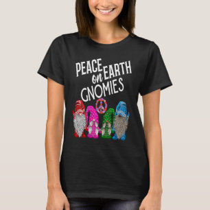 Camiseta Gnome Natal Paz Na Terra Gnomies Sinal de Paz