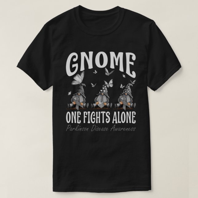 Camiseta Gnome One combate sozinho a consciência da doença  (Frente do Design)