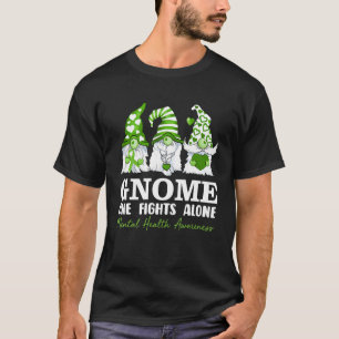 Camiseta Gnome One combate sozinho a consciência da saúde m