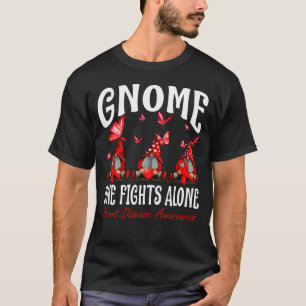 Camiseta Gnome One combate sozinho a consciência das doença