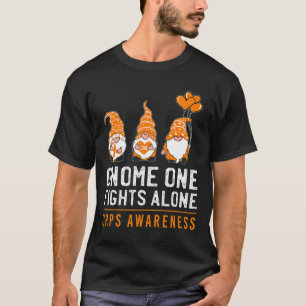 Camiseta Gnome One Luta Sozinha Rsd Crps Consciência Laranj