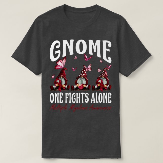 Camiseta Gnome One luta sozinho contra a consciência do mie (Frente do Design)