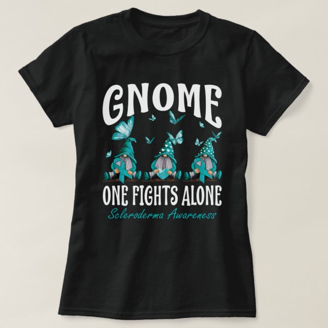 Camiseta Gnome One luta sozinho contra a consciência escler (Frente do Design)