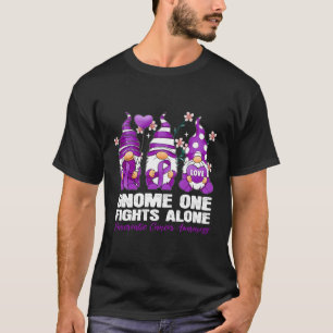 Camiseta Gnome One Lute Sozinha A Consciência do Câncer de