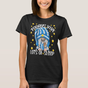 Camiseta Gnome Pajama Para Mulheres E Meninas Adoram Citaçã