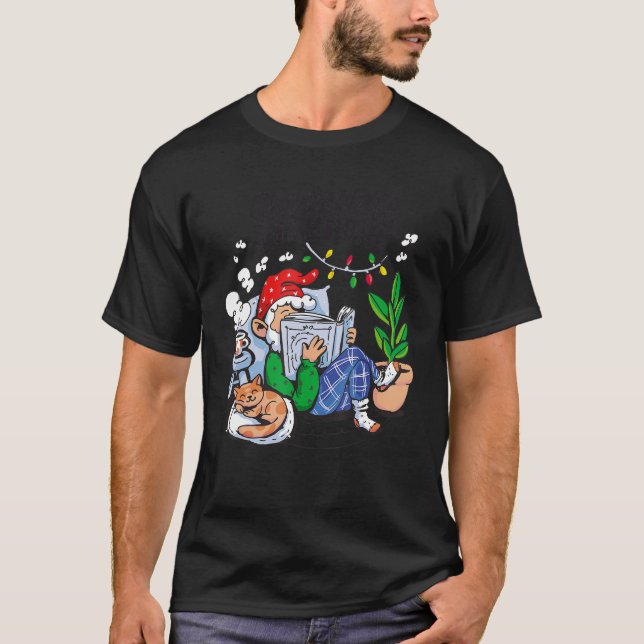 Camiseta Gnome Place Like Home Book Reader Gnomo No Place L (Frente)