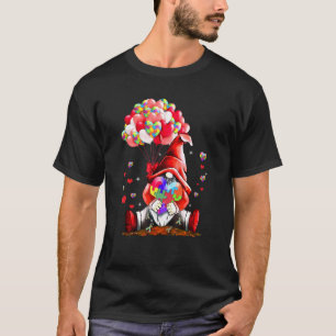 Camiseta Gnome Puzzles Balão Coração Conscientização do Aut