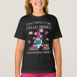 Camiseta Gnome que o que eu faço eu leio e sei coisas