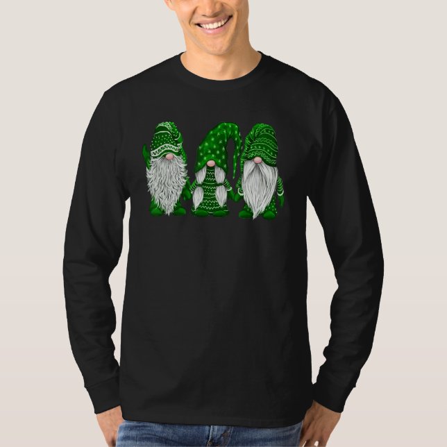 Camiseta Gnome Rua Patrick Day Irish Green Saint Patrick Lu (Frente)