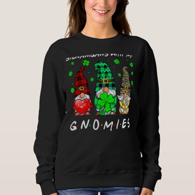 Camiseta Gnome Rua Patrick S Day Shenanigans Com Meus Gnomo (Frente)