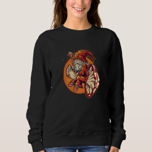 Camiseta Gnome voando um prêmio de Cogumelo Vermelho Magro
