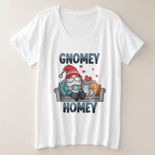 Camiseta Gnomey homey gnome em casa
