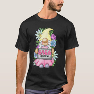 Camiseta Gnomi Gaga Feliz Dia das Mães Flor Para Mamãe Gnom