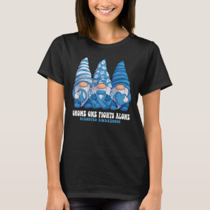 Camiseta Gnomias Diabetes Consciência Mês Fita Azul