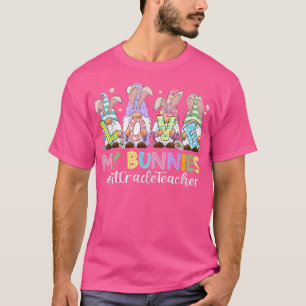 Camiseta Gnomias Engraçadas Adoram Meus Bunnies 1rua Profes