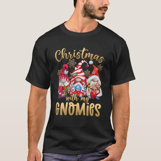 Camiseta Gnomias Familiares de Pijamas Correspondentes Fu (Frente)