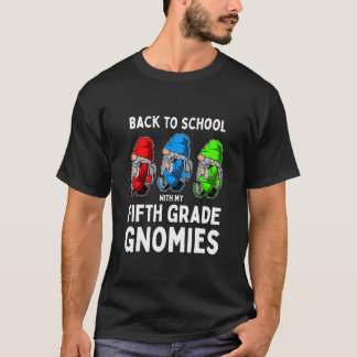 Camiseta Gnomies da Quinta Série  Primeiro Dia de Escola Fo
