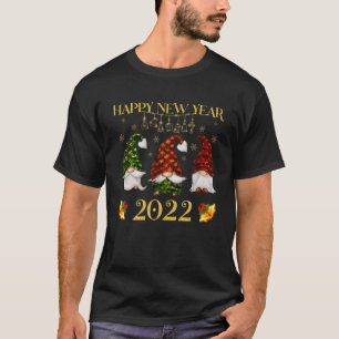 Camiseta Gnomies Feliz ano novo de Natal 2022 Engraçado