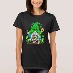 Camiseta Gnomies Sham Rock Autismo Dia de São Patrício de C
