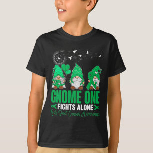 Camiseta Gnomo 1 luta sozinho Gnomies Bile Duct Cancer Aw