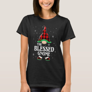 Camiseta Gnomo Abençoado Xadrez de Búfalo Família Correspon