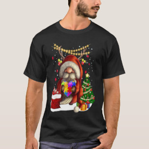 Camiseta Gnomo Abraço Autismo Coração Feliz Natal Gnomo Aut