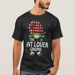 Camiseta Gnomo amante de gatos Xadrez de Búfalo Corresponde