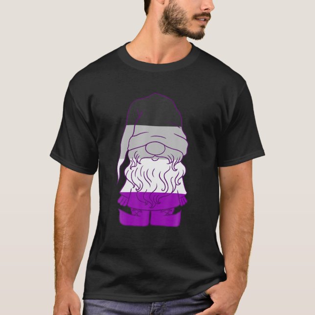 Camiseta Gnomo Asexual Ace Beanie Orgulho Asexual LGBTQA As (Frente)