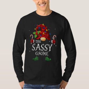 Camiseta Gnomo Atrevido Xadrez de Búfalo Família Correspond