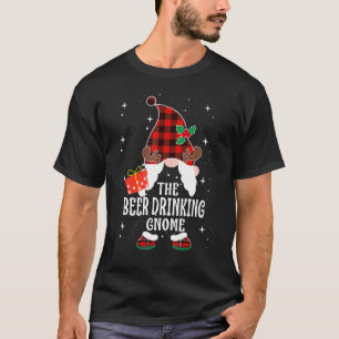 Camiseta Gnomo Beber Cerveja Xadrez Búfalo Família Correspo