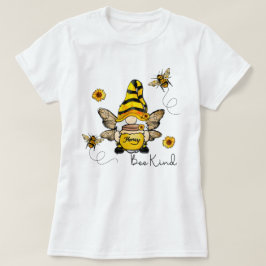 Camiseta Gnomo Bee Kind Sunflower Ladie