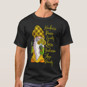 Camiseta Gnomo bondade Igualdade de paz Esperança de amor