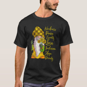 Camiseta Gnomo bondade Igualdade de paz Esperança de amor