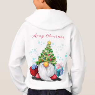 Camiseta Gnomo bonitinho com chapéu de árvore de Natal e pr
